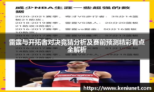 雷霆与开拓者对决竞猜分析及赛前预测精彩看点全解析